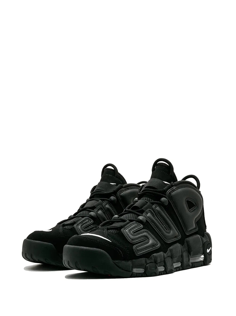Nike X Supreme Air More Uptempo Suptempo Black Sneakers