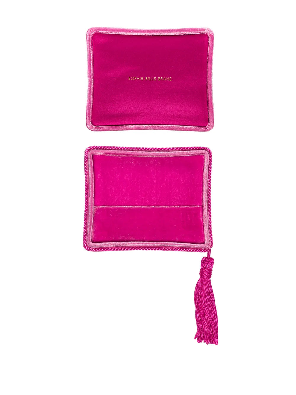 Sophie Bille Brahetassel-trimmed velvet case