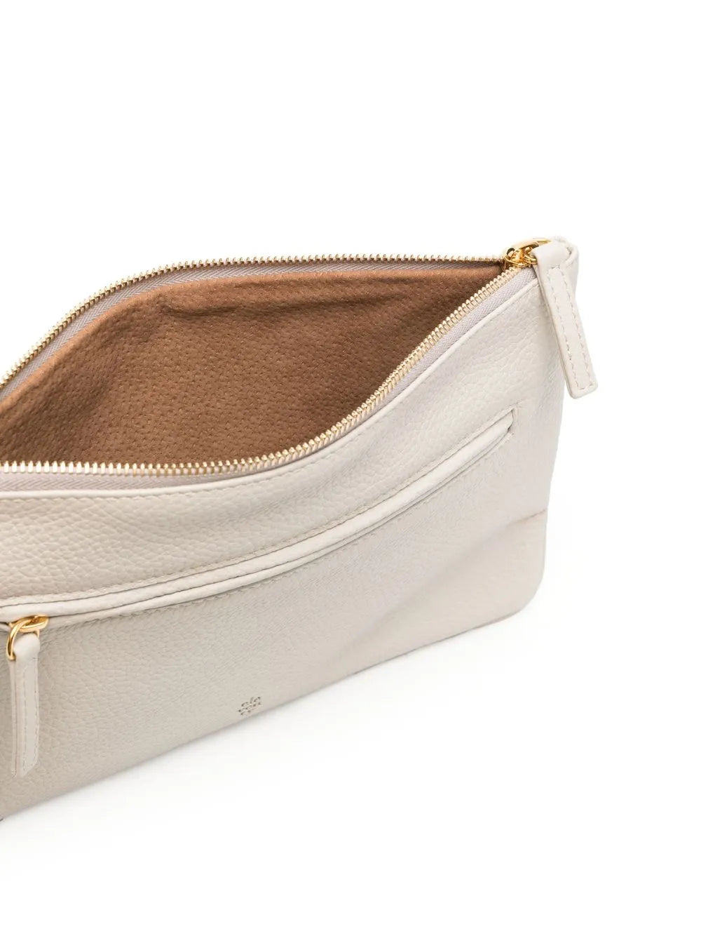 Eleventylogo-stamp leather clutch bag