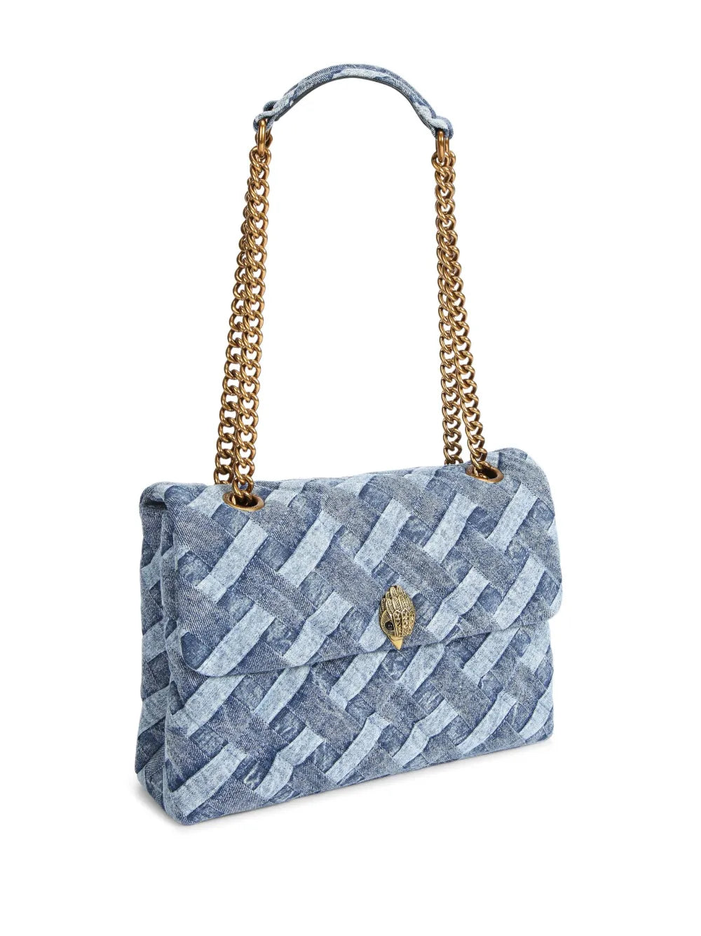 Kurt Geiger Londonlarge Kensington Soft denim shoulder bag