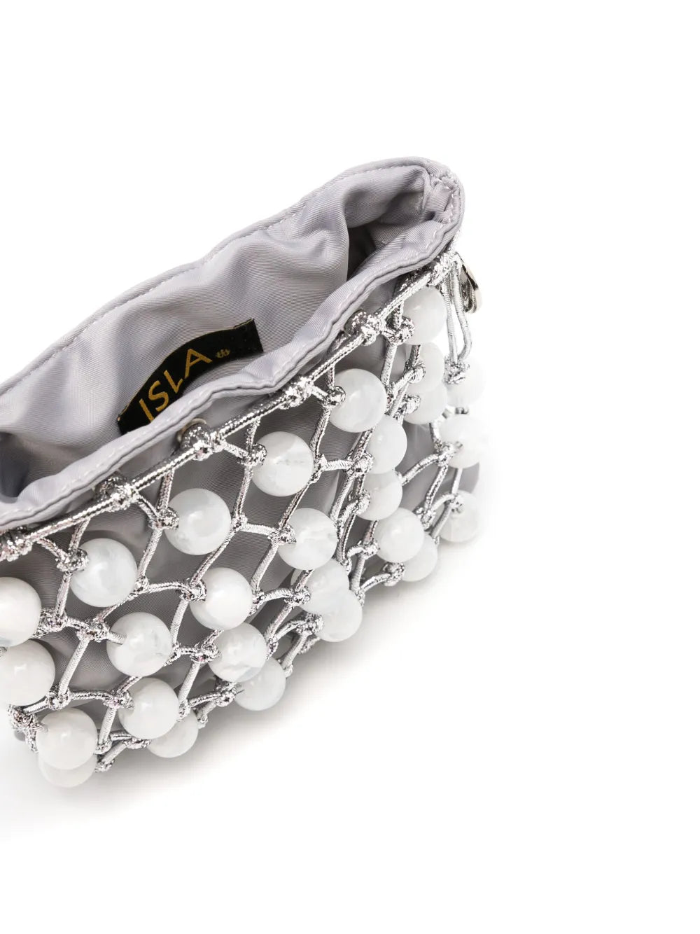 IslaLara bead-detailing shoulder bag