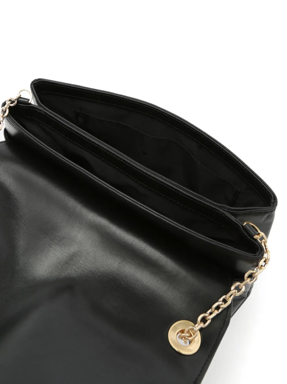 agn b. logo-clasp leather crossbody bag