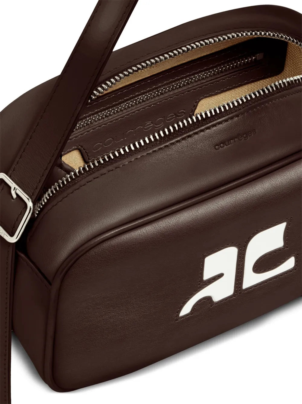 CourresReedition leather camera bag