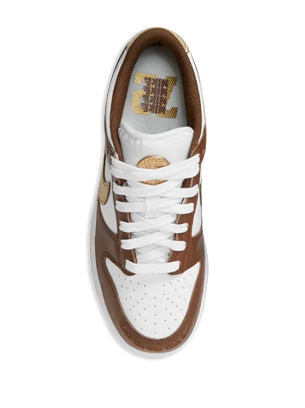 Dunk Low Cacao Wow Metallic Gold Sneakers