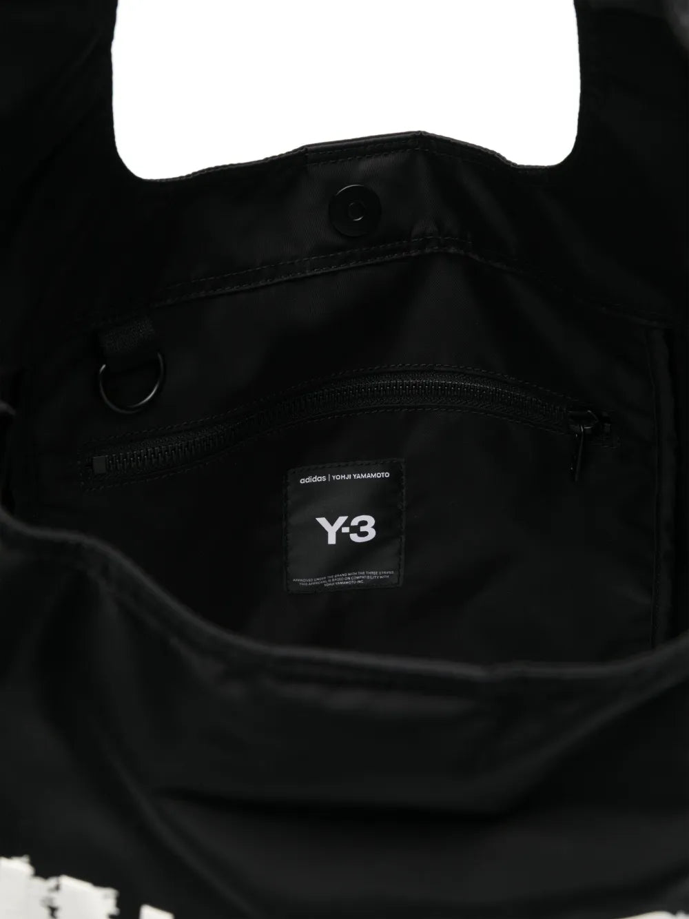 Y-3logo-print tote bag