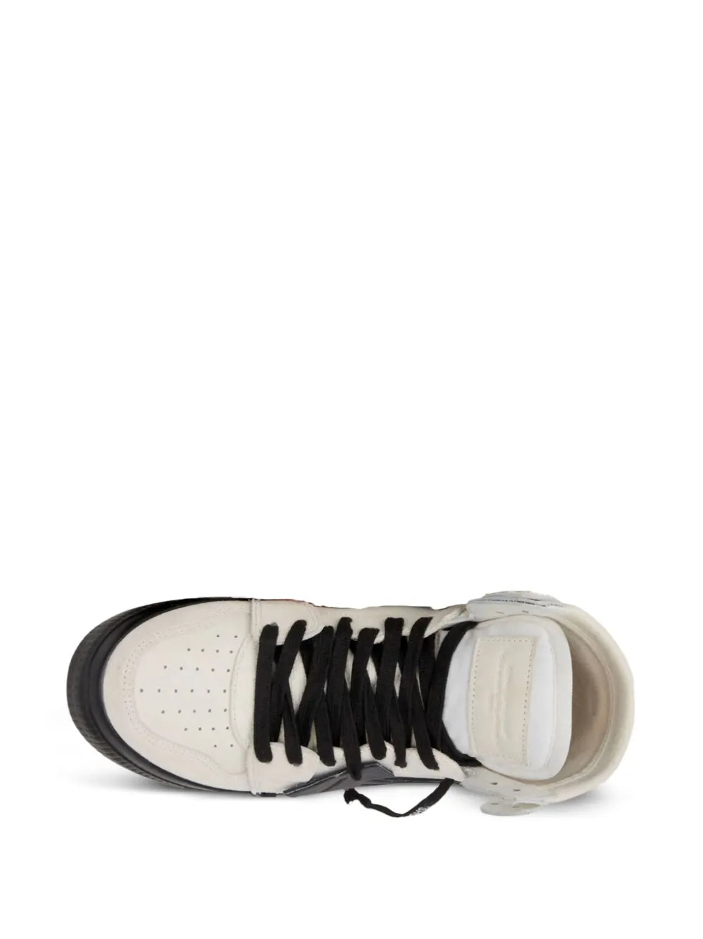 Off-White High Top Vulcanized White/Black Sneakers