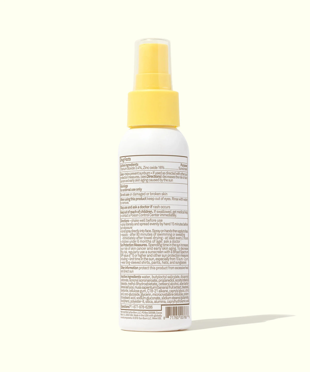 Baby Bum Mineral SPF 50 Sunscreen Spray 3 Oz
