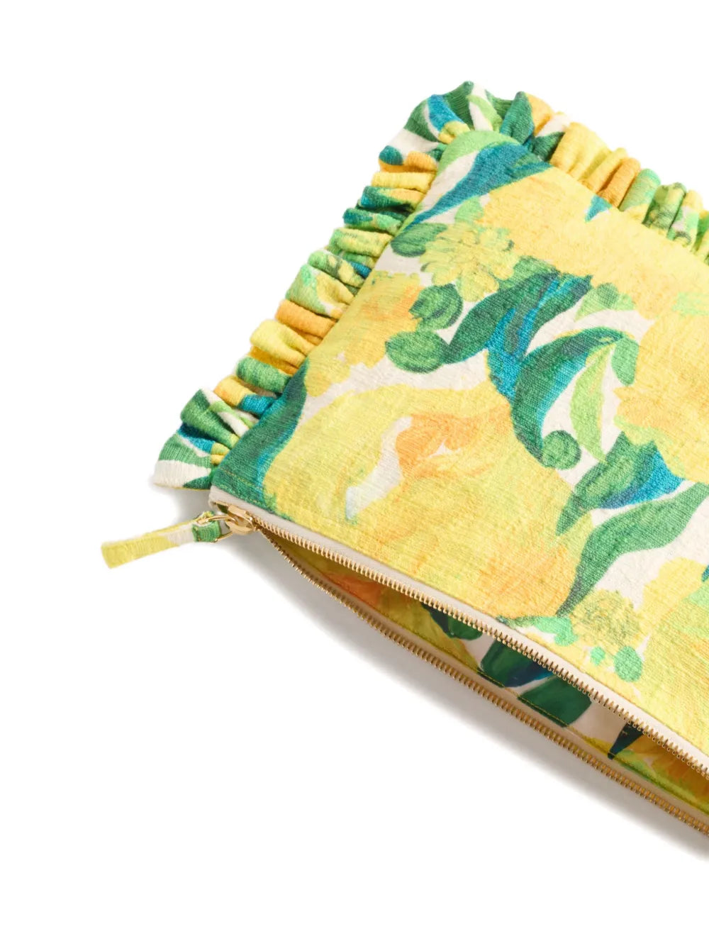 La DoubleJfloral-print clutch bag