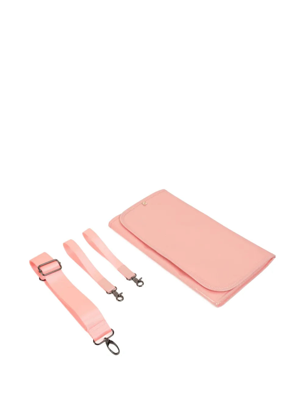 Billieblushfaux-shearling changing bag
