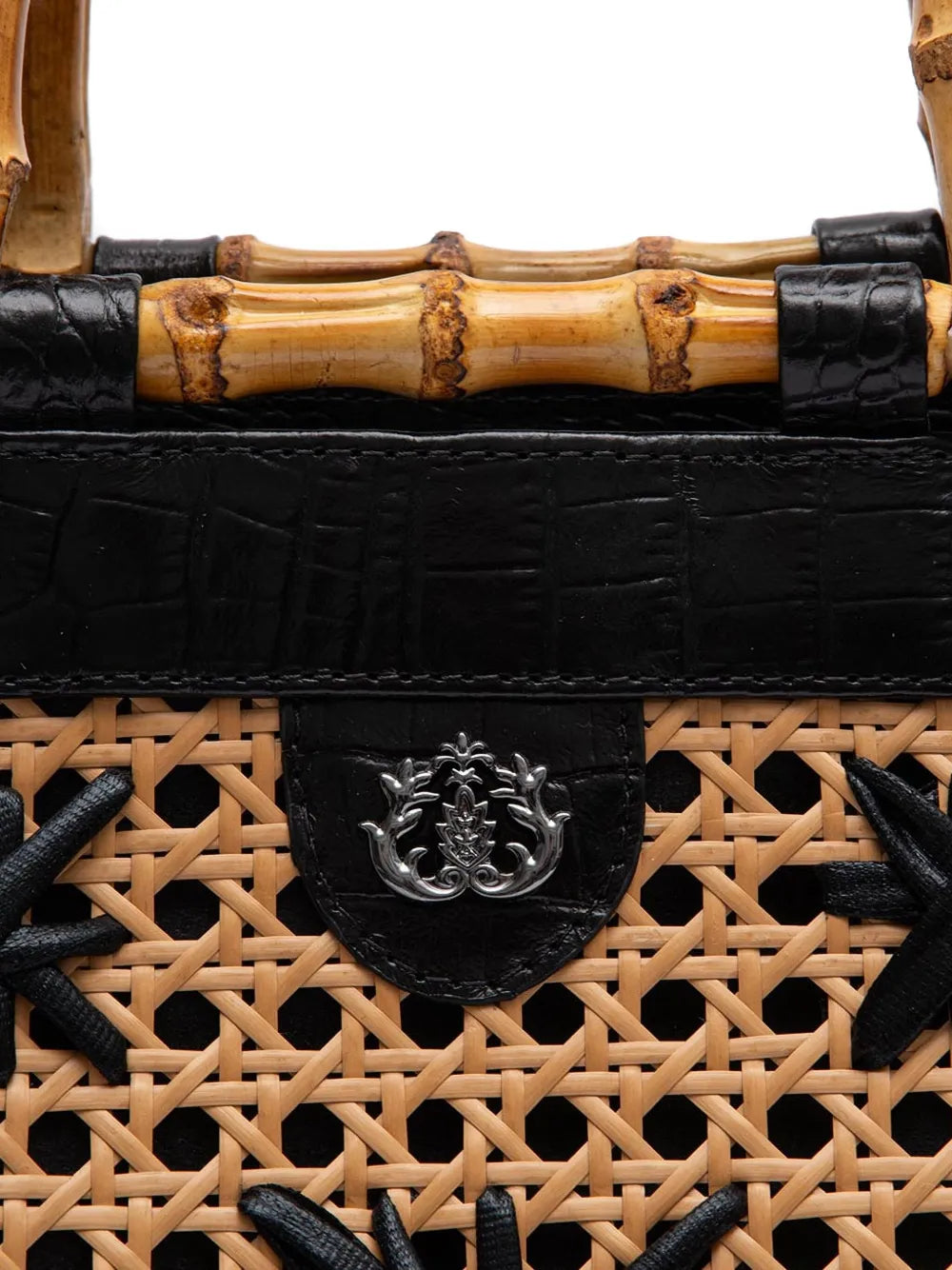 IslaDiana bamboo-handle tote bag
