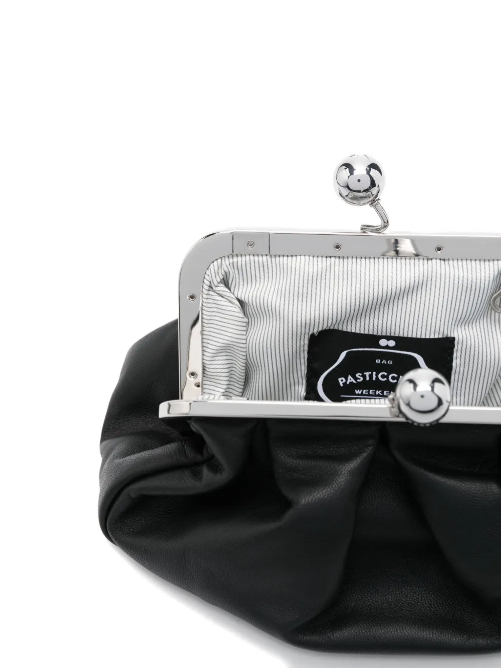 Weekend Max Marapleated metal-top shoulder bag