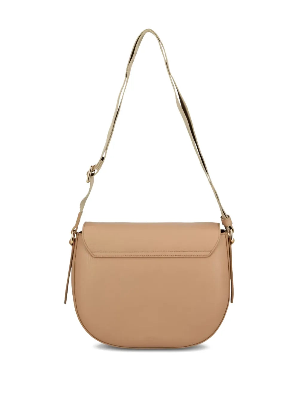 FurlaLotus curved leather satchel
