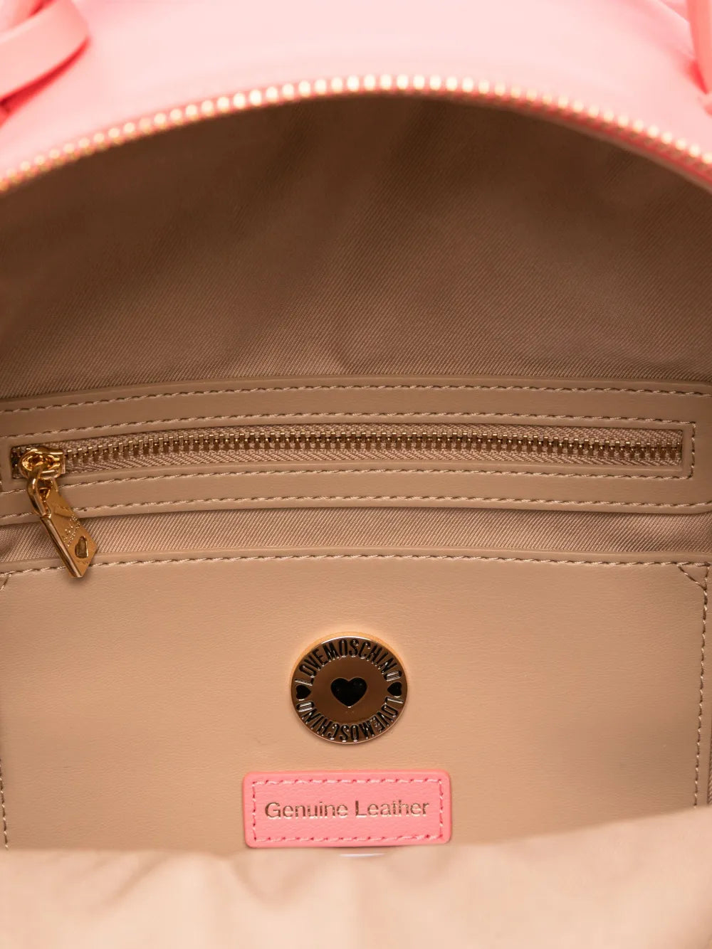 Love Moschinologo-embossed backpack