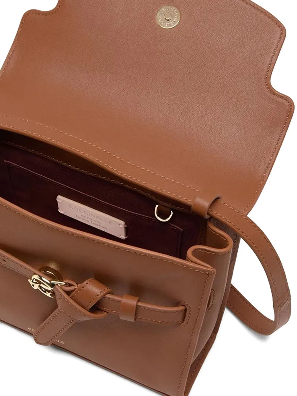 Coccinelleleather belt-buckle shoulder bag