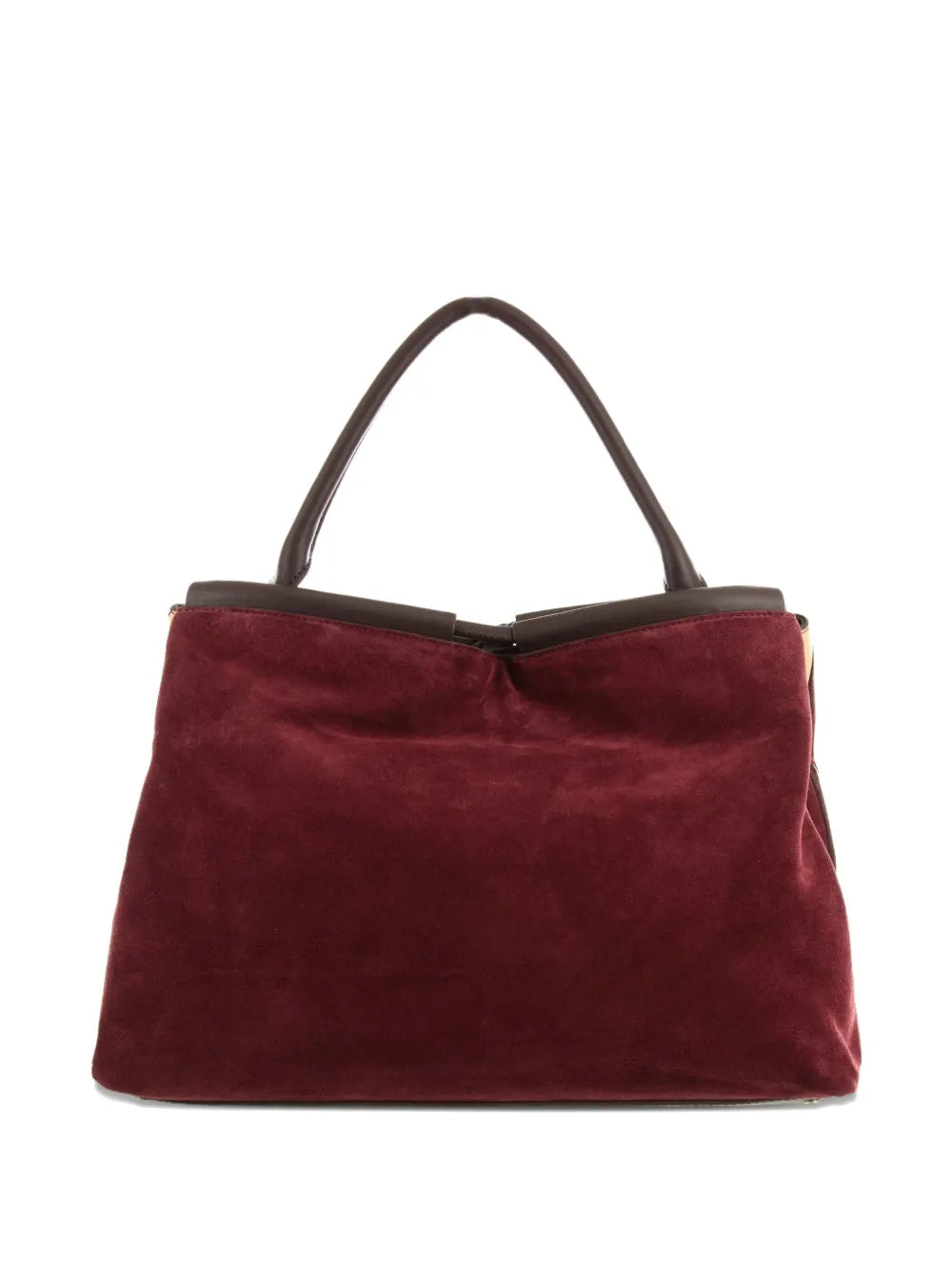 Coccinellediamond-pattern leather shoulder bag