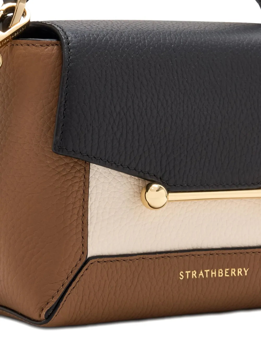 Strathberry Mosaic leather top-handle cross body bag