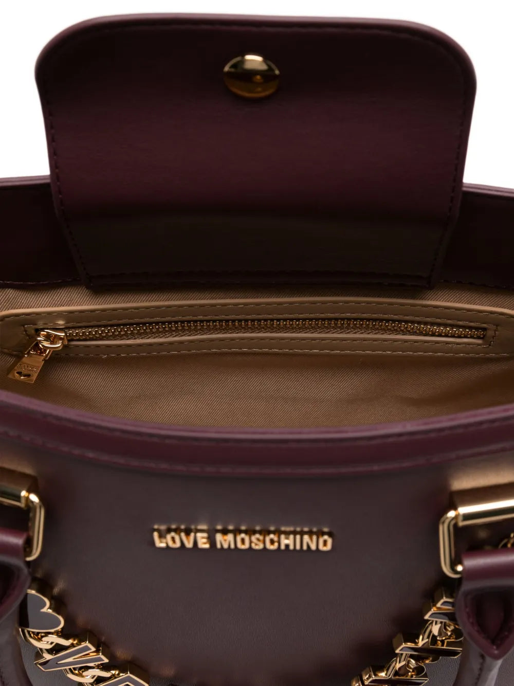 Love Moschinochain-embellished tote bag