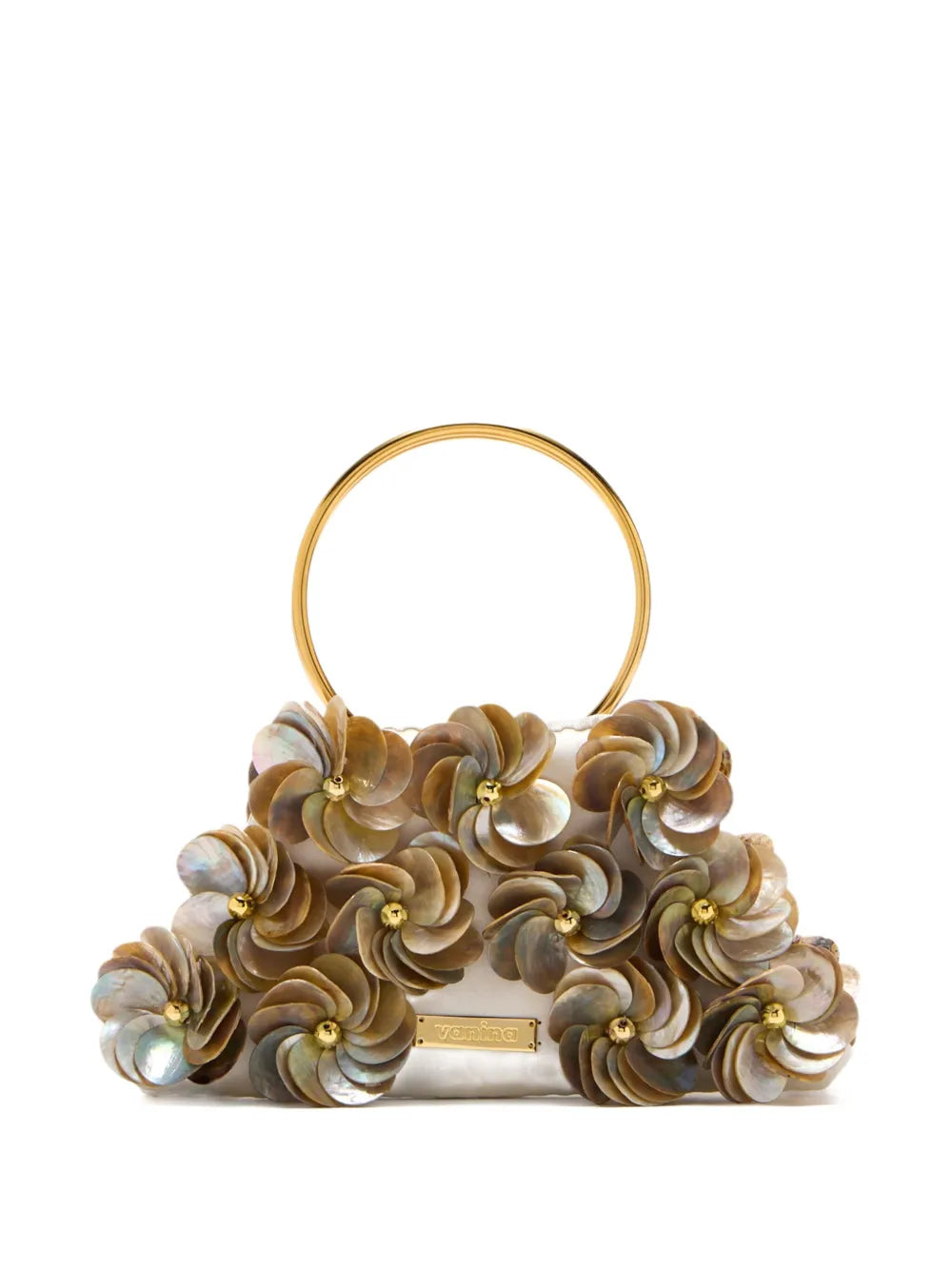 VaninaFleurs de Shells clutch bag
