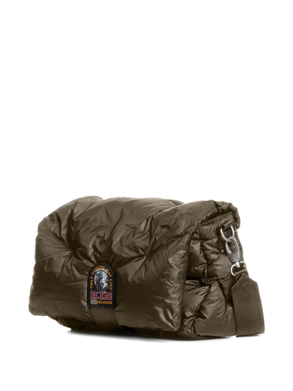 Parajumpersquilted logo-patch shoulder bag