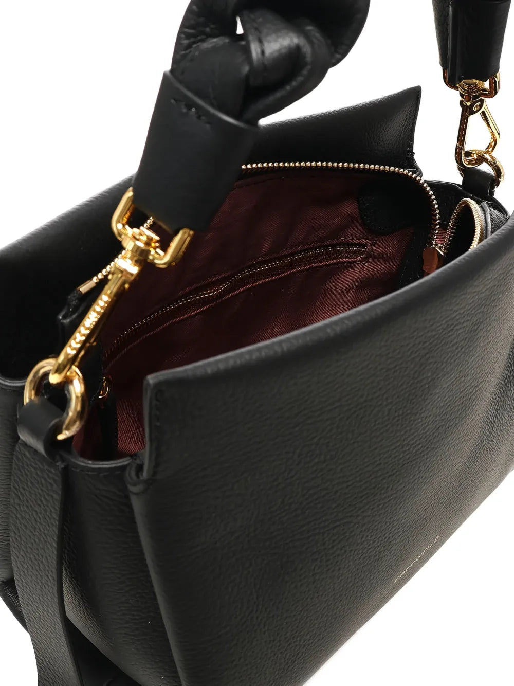Coccinellesmall braided-handle leather shoulder bag