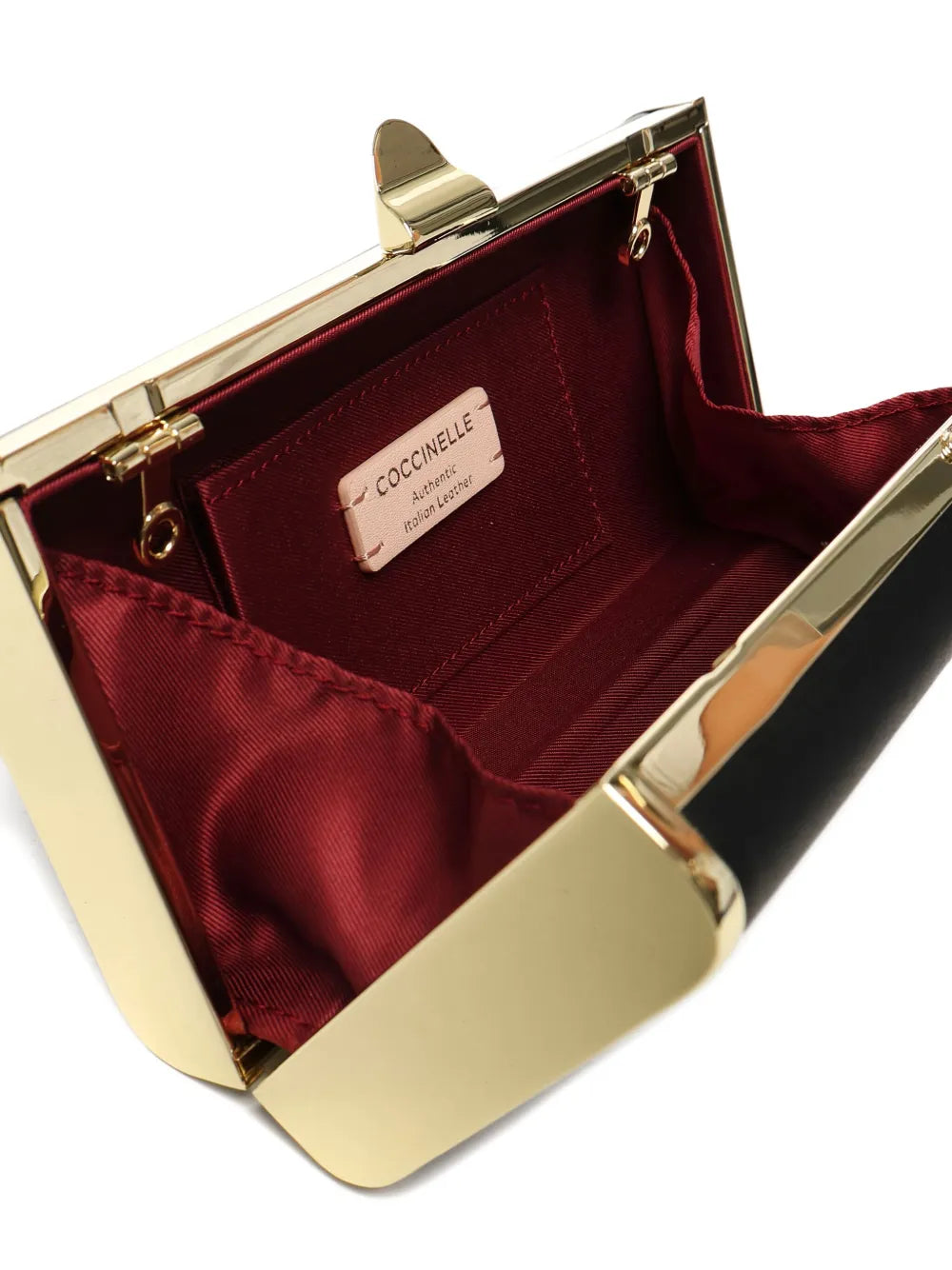 Coccinelleleather clutch bag