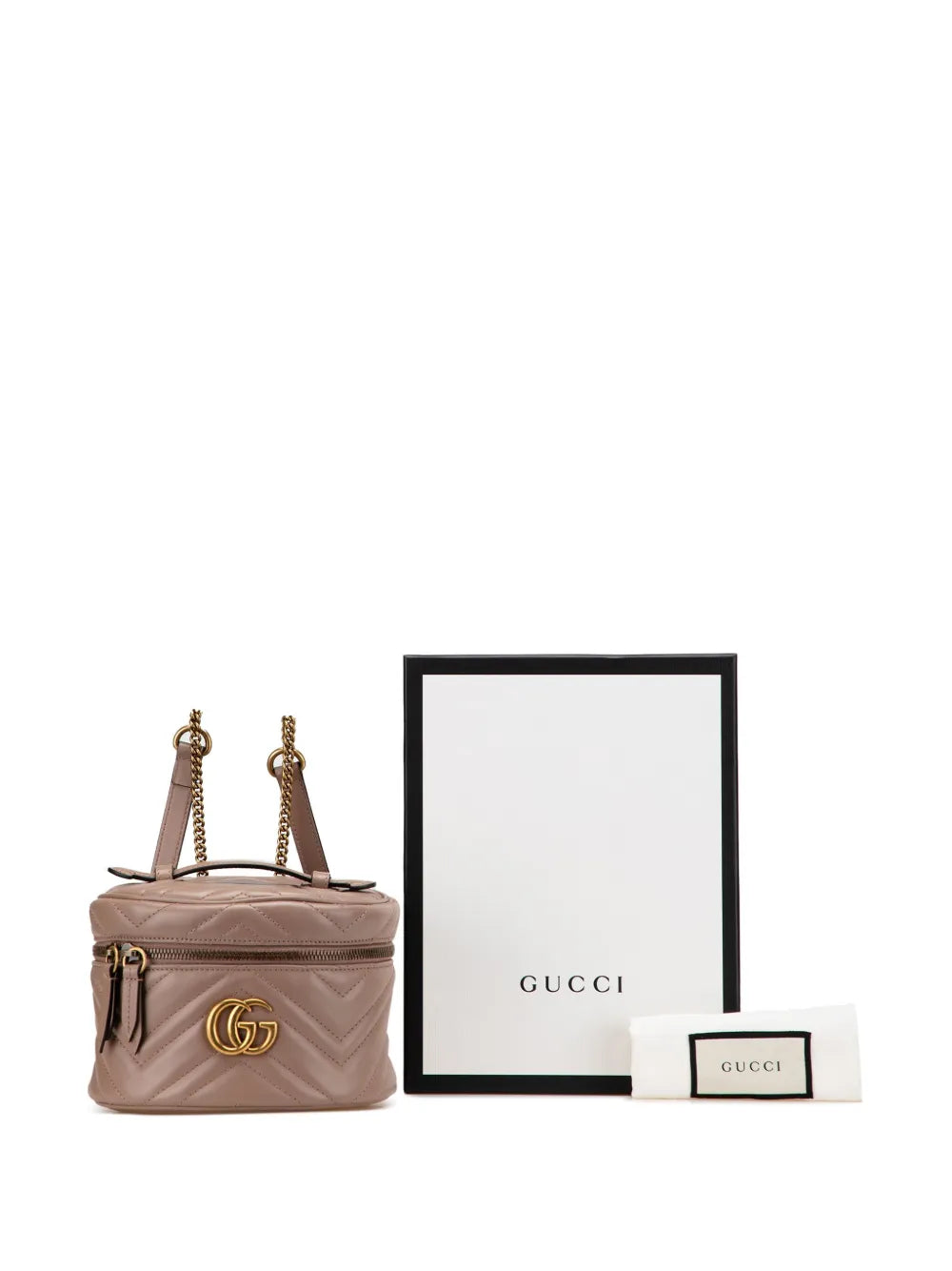 Pre-OwnedGucci Pre-Owned2016-2025 GG Marmont Round Matelasse Leather backpack