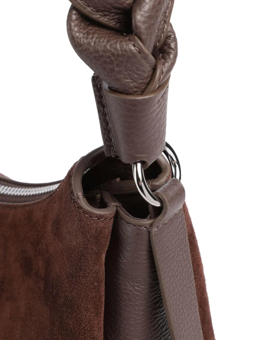 CoccinelleBoheme braided-handle suede shoulder bag
