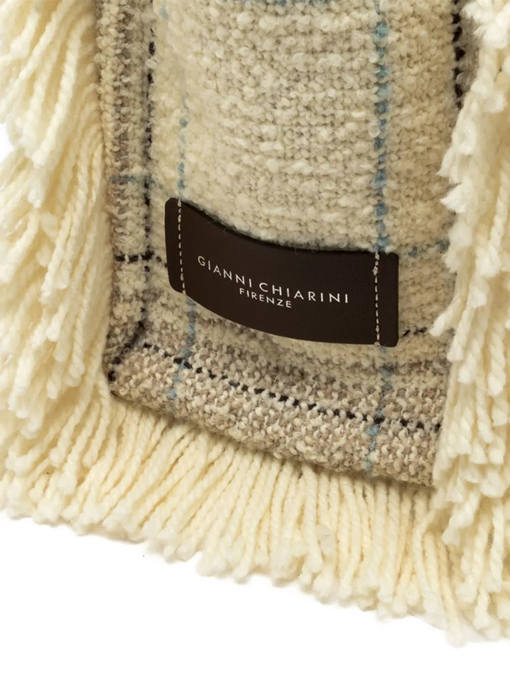 GIANNI CHIARINIMarcella fringed checked tote bag