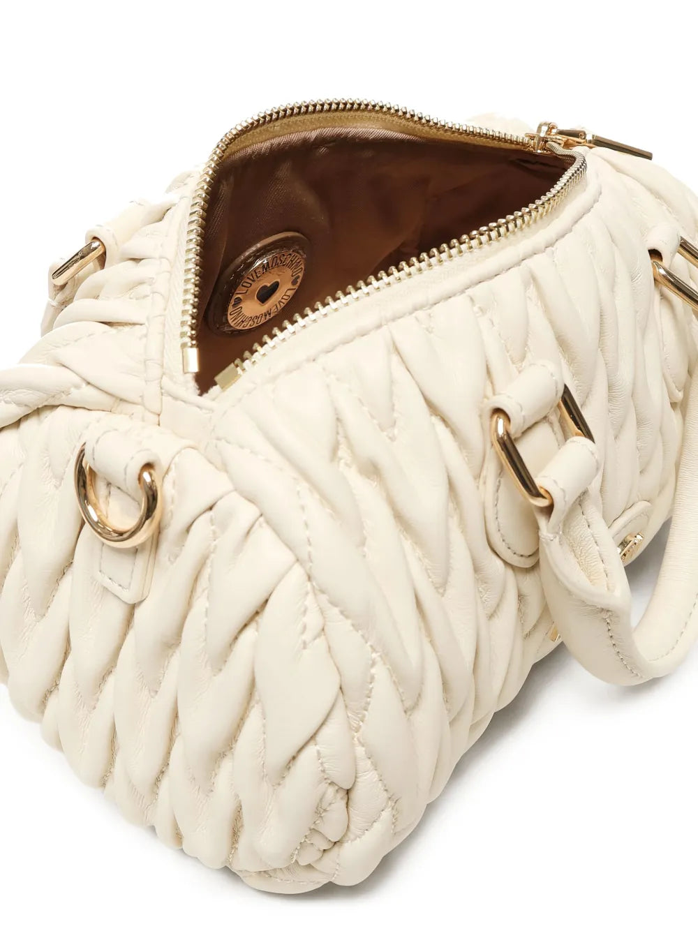 Love Moschinomatelasseffect tote bag