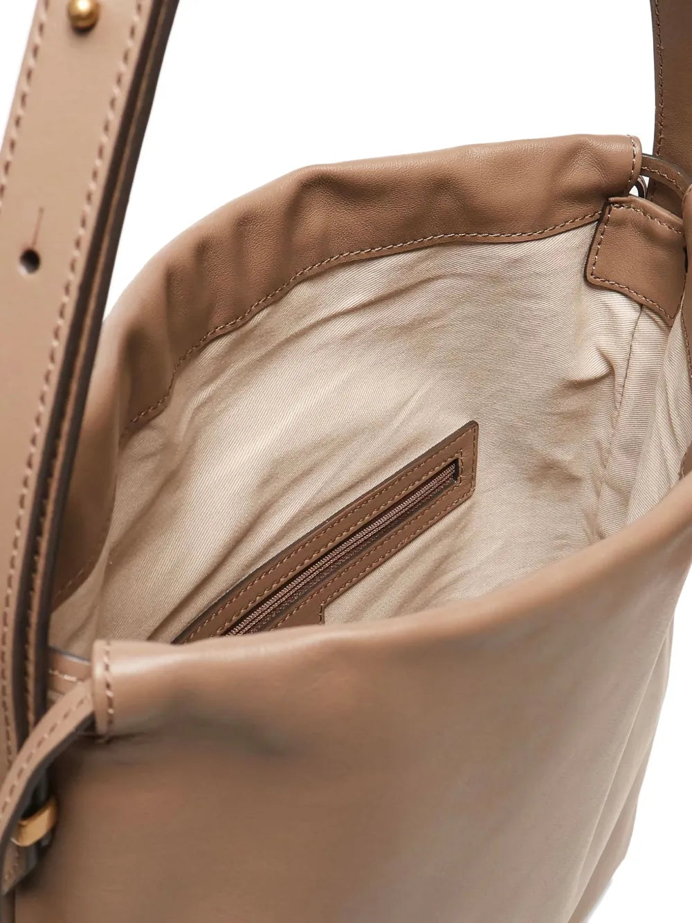 PINKOdrawstring leather shoulder bag