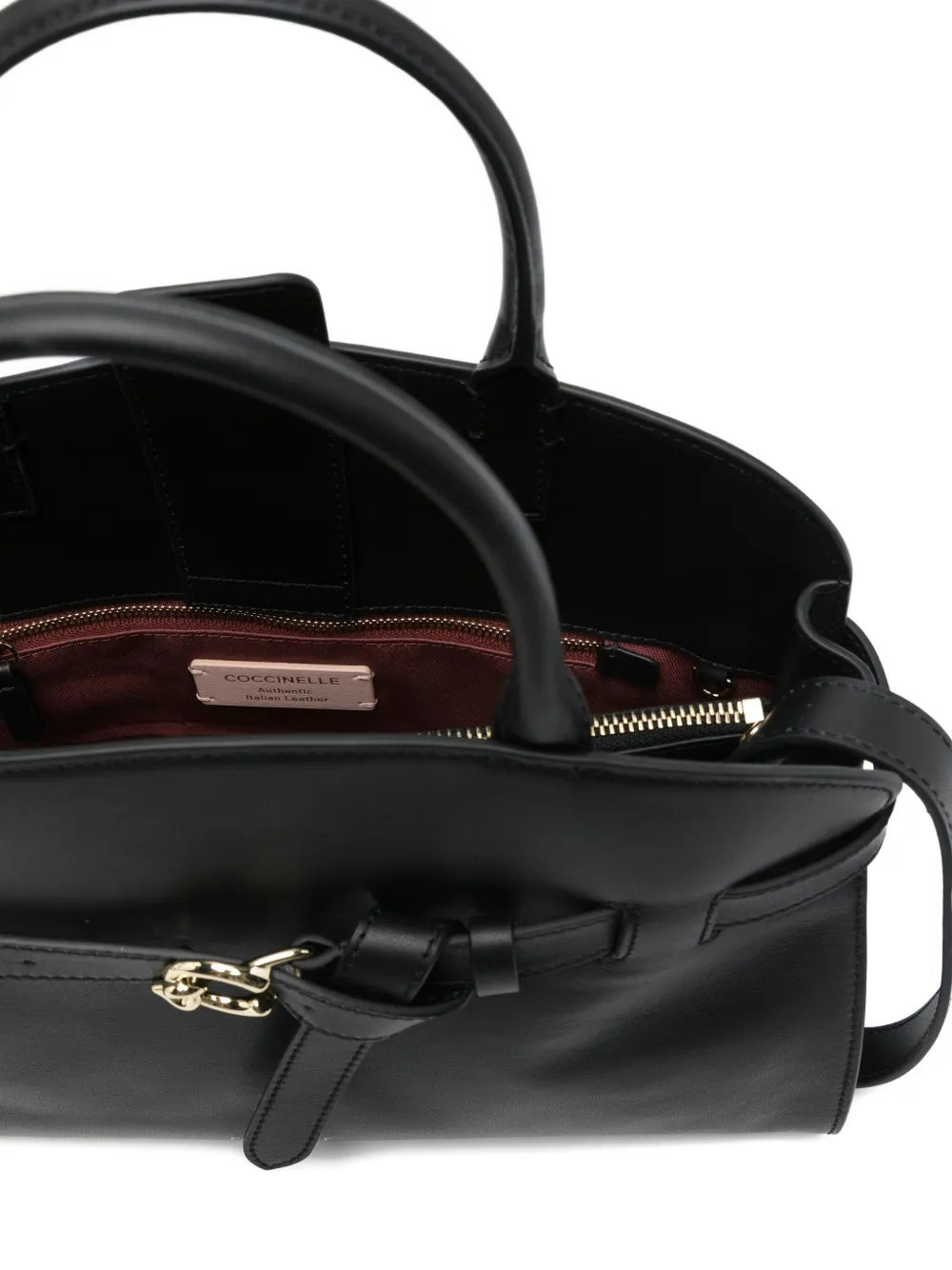 CoccinelleSabine belt-buckle leather tote bag