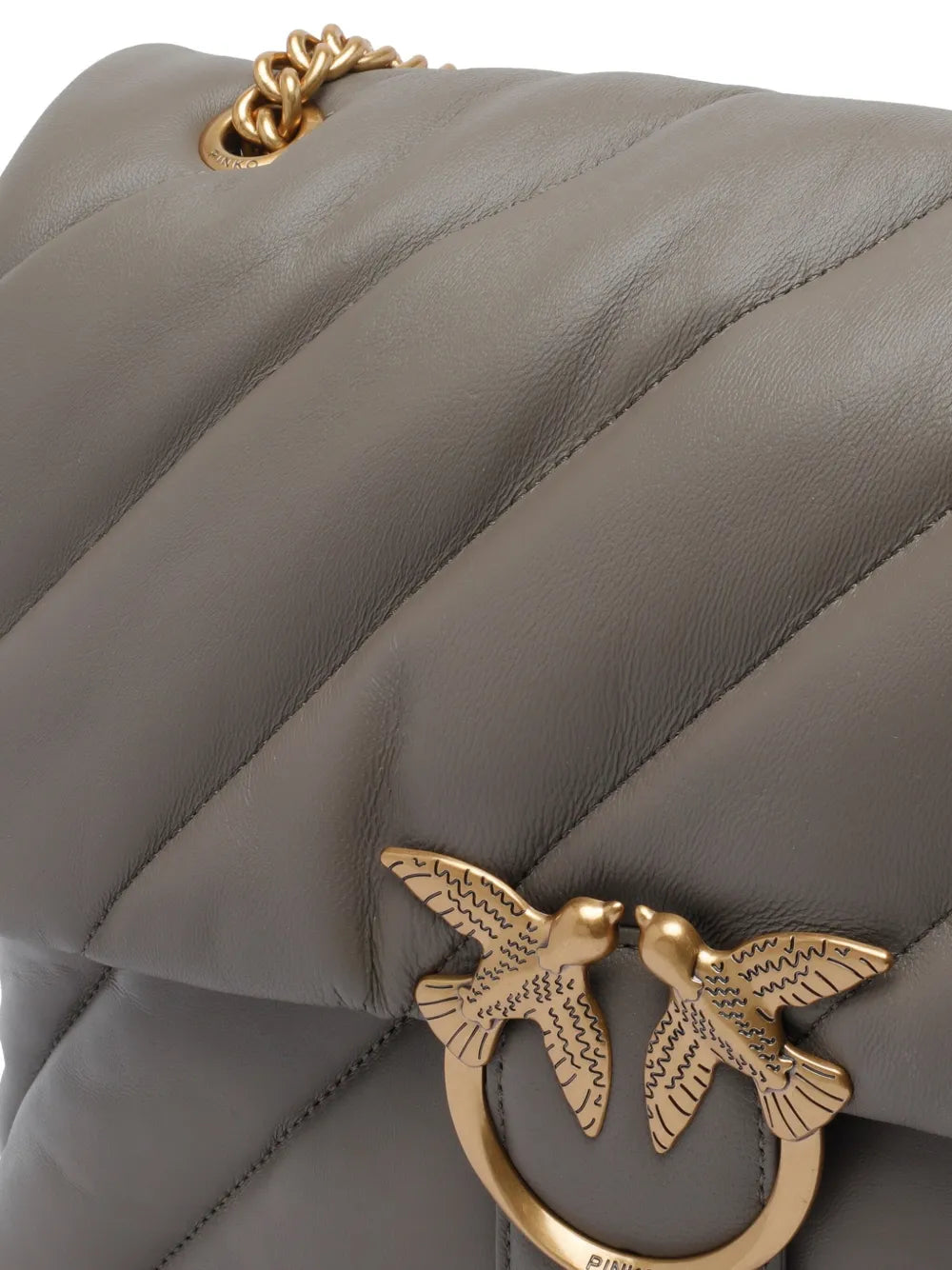 PINKOquilted bird-embellished shoulder bag
