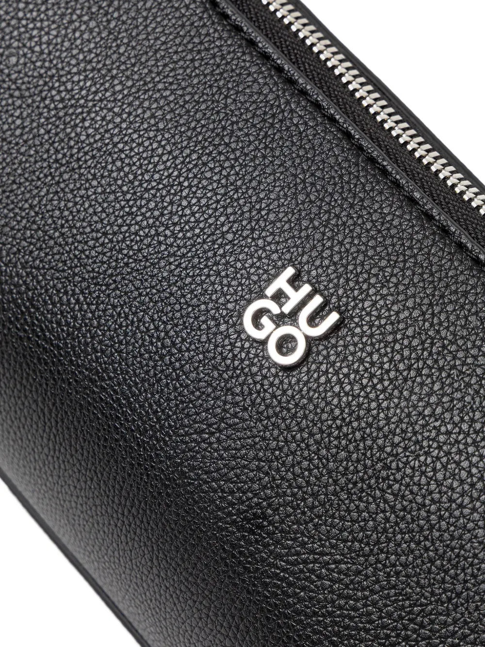 HUGOzip-top curved shoulder bag