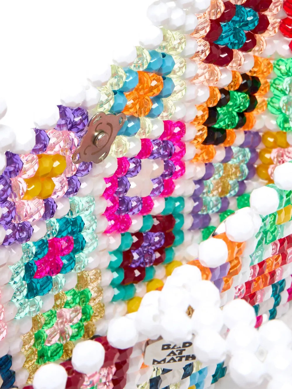 Bad at mathbeaded tote bag