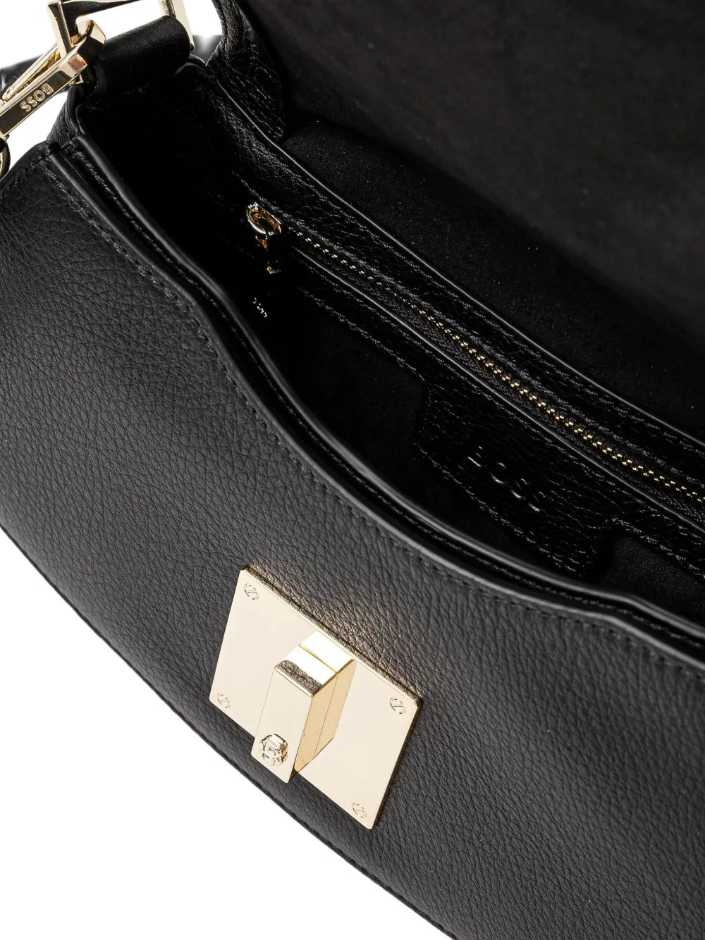 BOSSAriell curved top-handle satchel