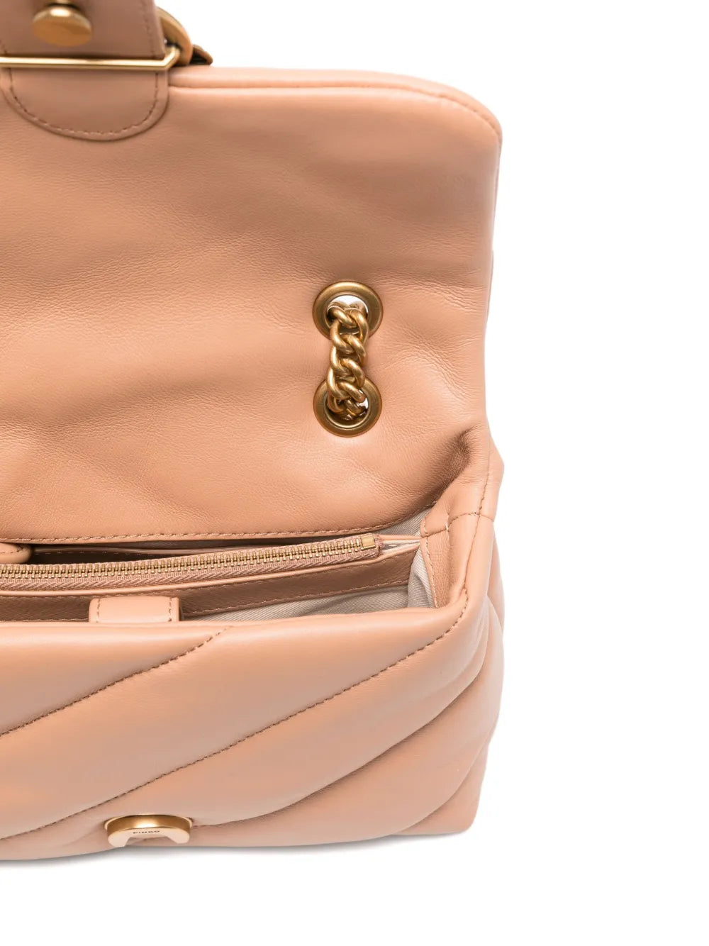 PINKOLove quilted logo-plaque shoulder bag