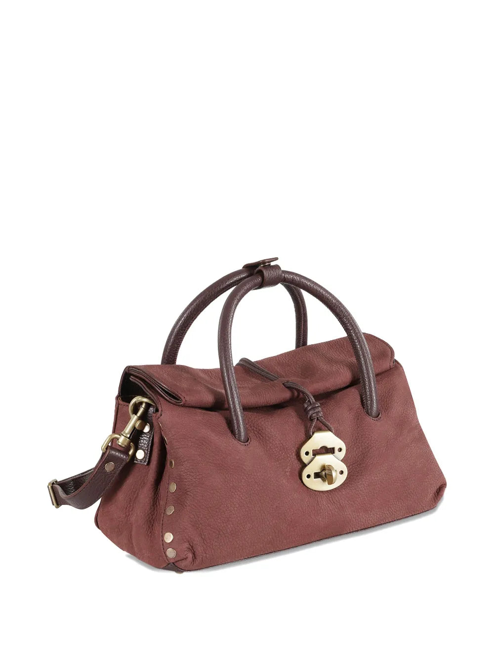 Zanellatodouble-handle leather tote bag