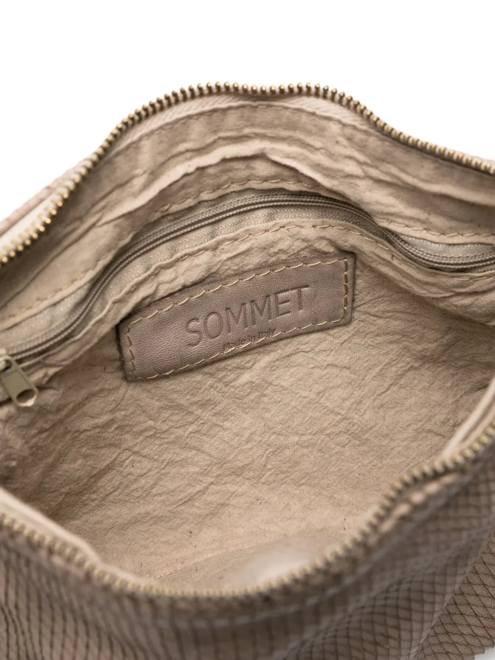 SOMMETtextured leather satchel