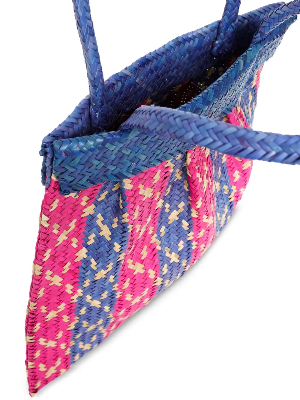 New SeasonBrigitteOkan pleated striped beach bag