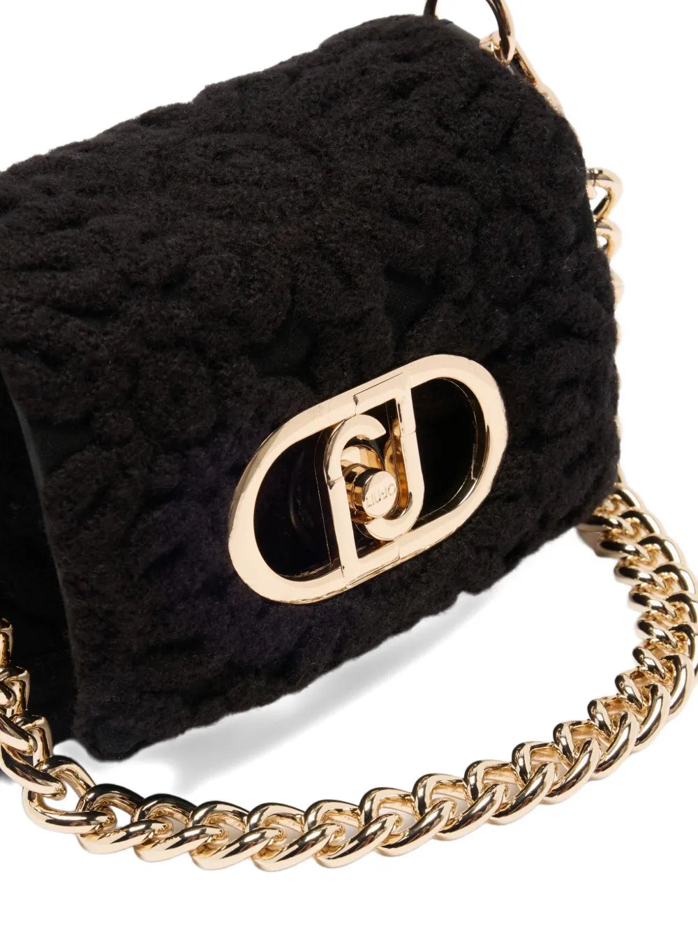 LIU JOsmall LaPuffy embroidered crossbody bag