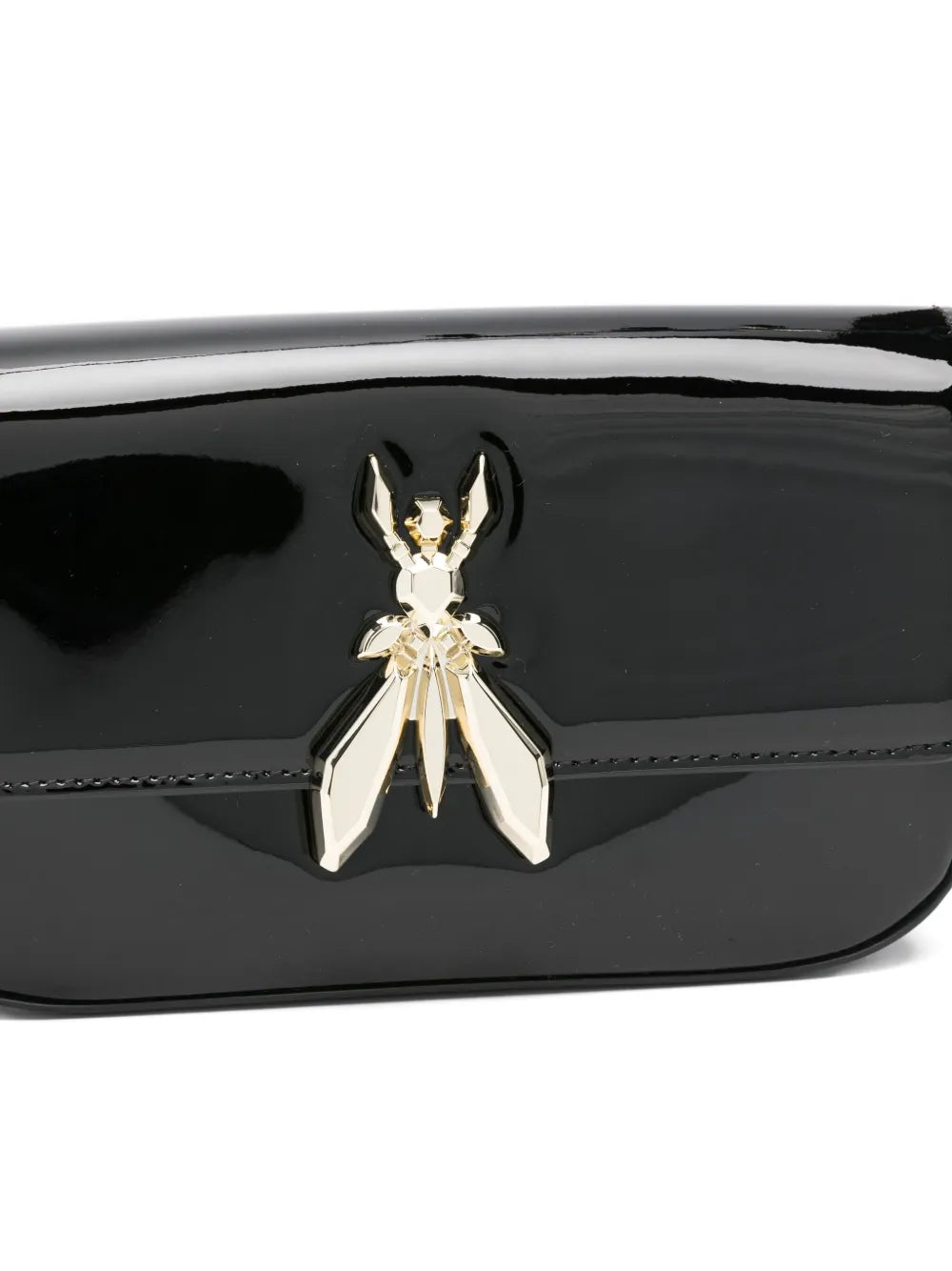 Patrizia PepeEssential patent leather shoulder bag