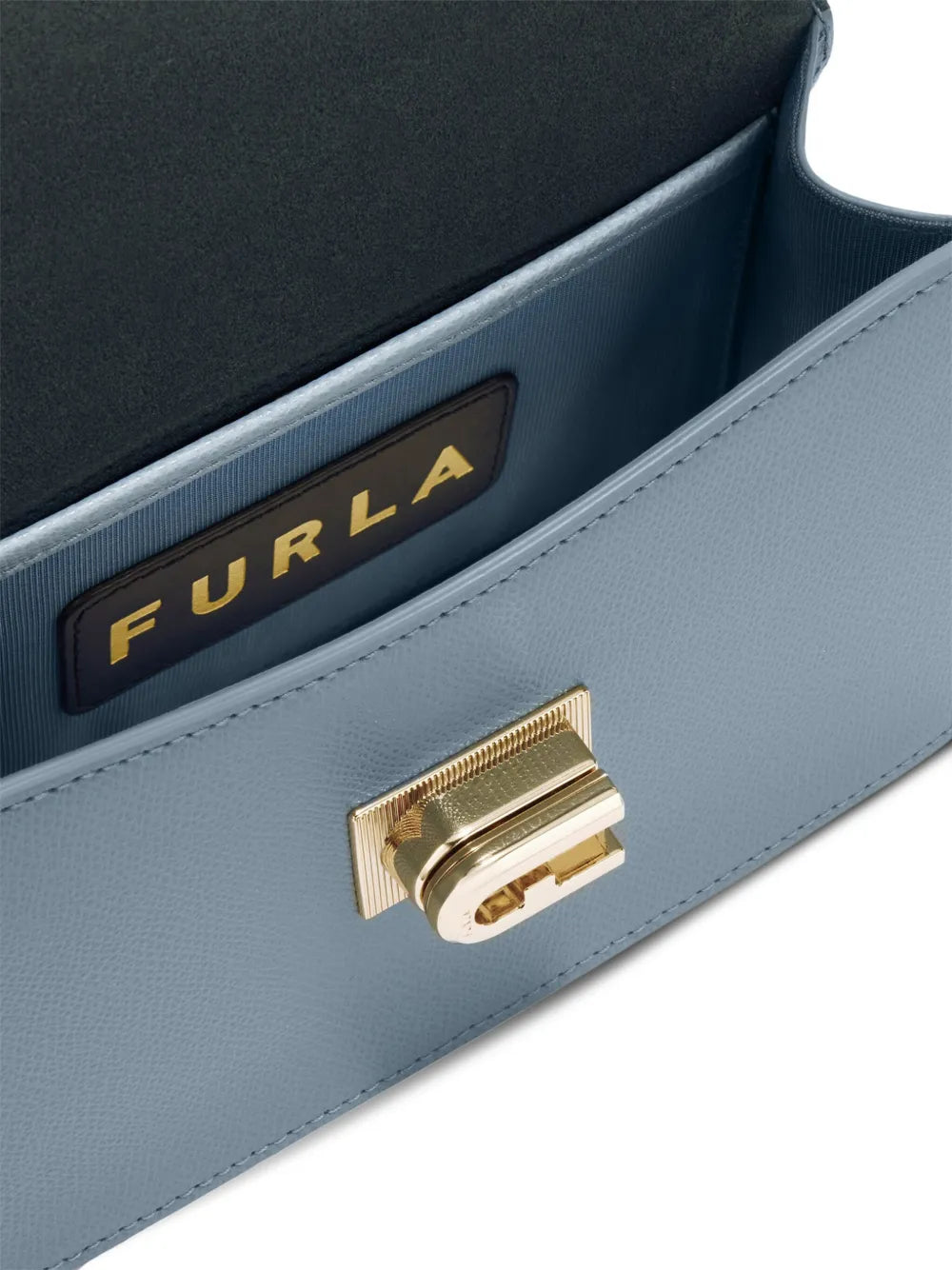 Furlachain-strap flap satchel