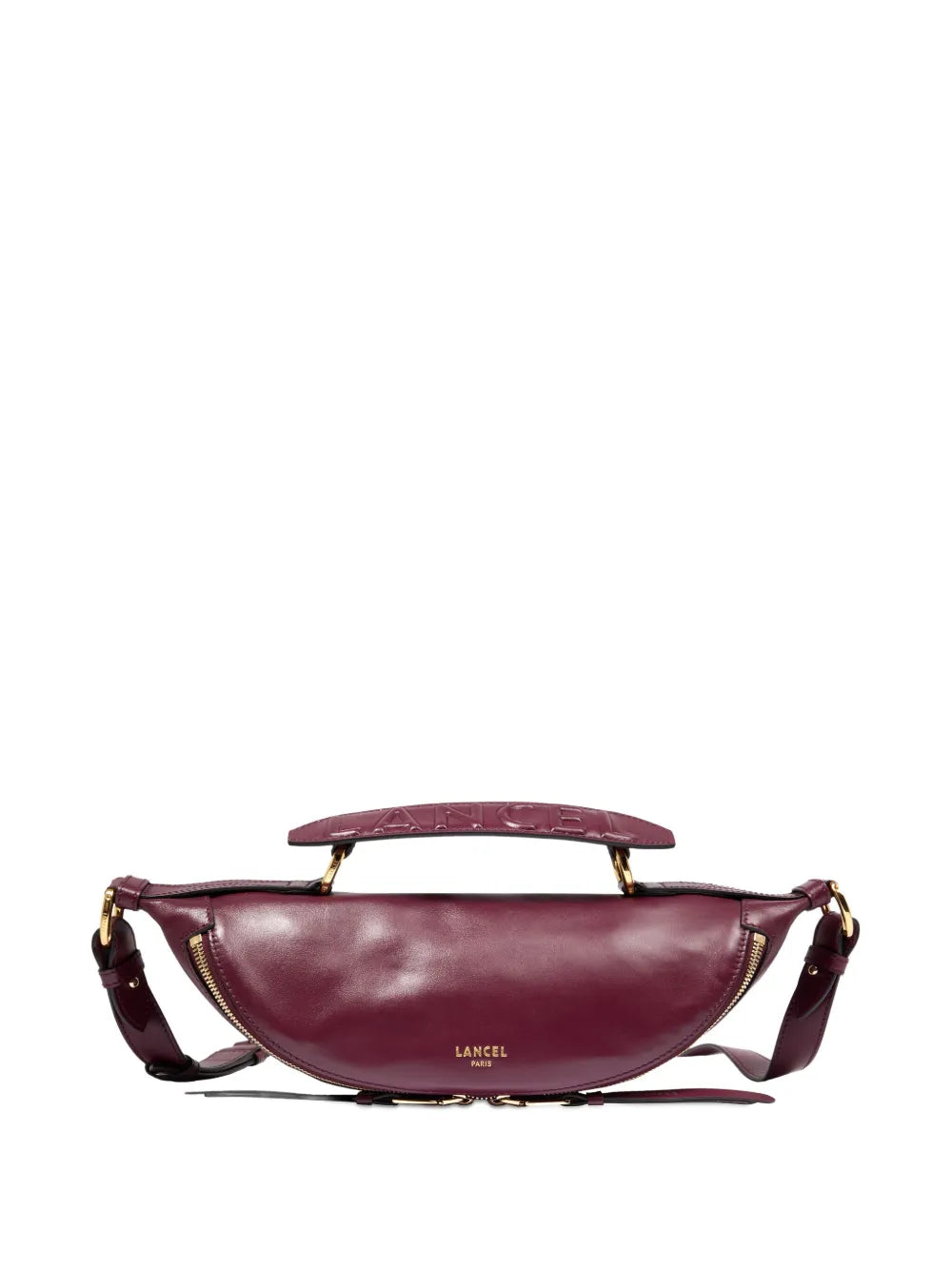 LancelOrigami curved leather crossbody bag