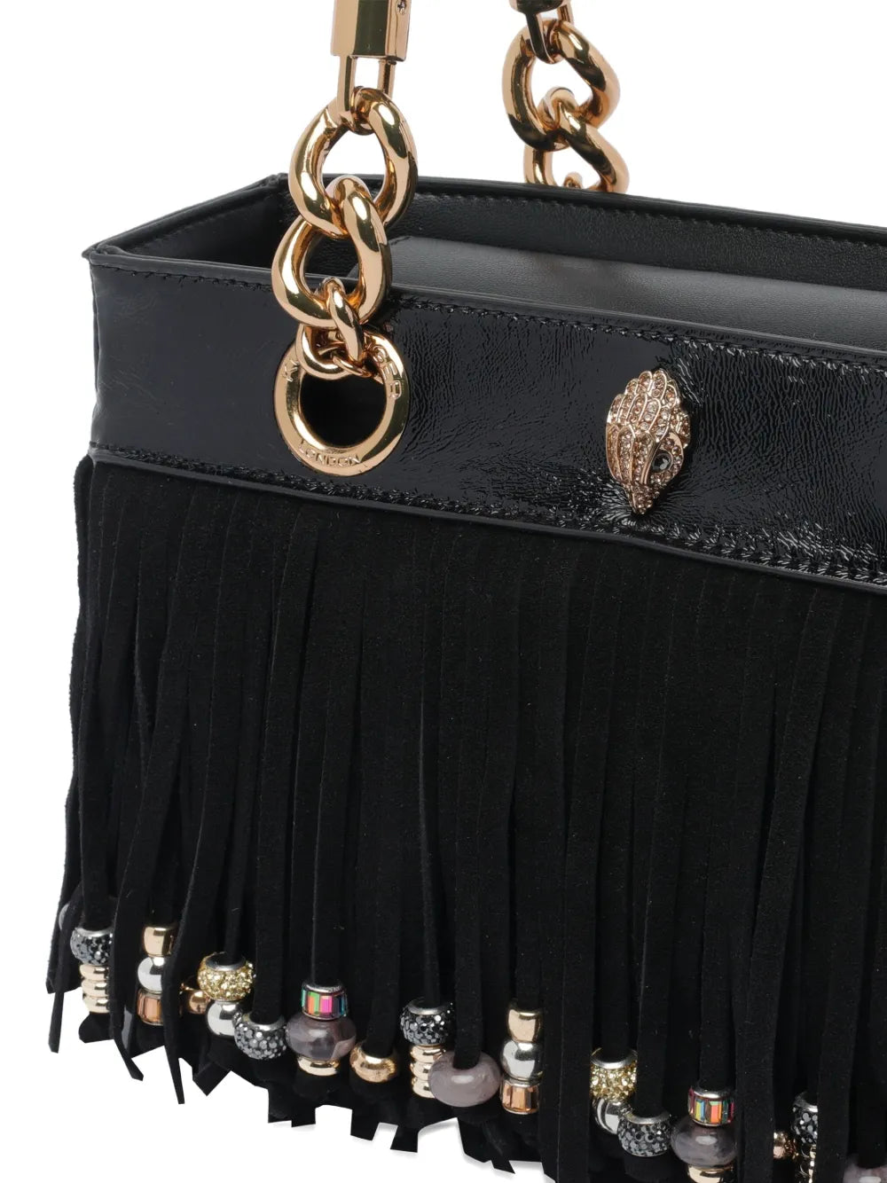 Kurt Geiger Londonfringe-embellished chain-handle tote bag