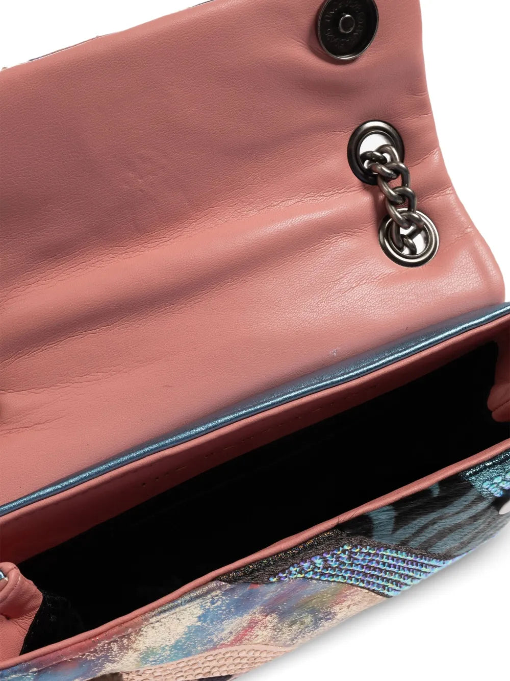 Kurt Geiger Londonpatchwork crystal-embellished shoulder bag