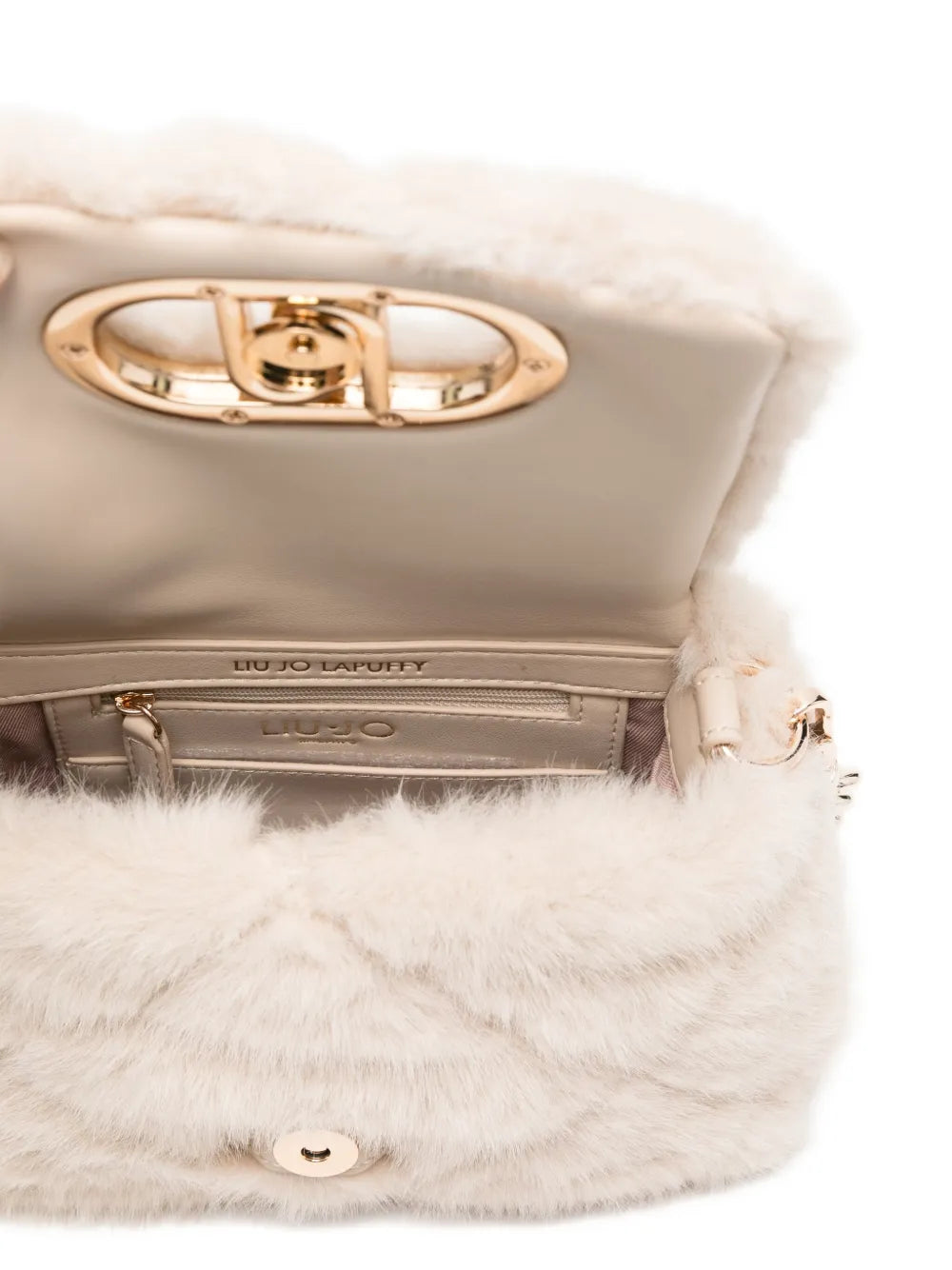 LIU JOfaux-fur cross body bag