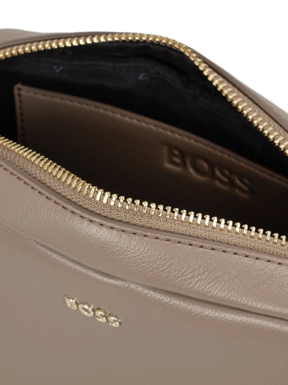 New SeasonBOSSlogo-plaque zip shoulder bag