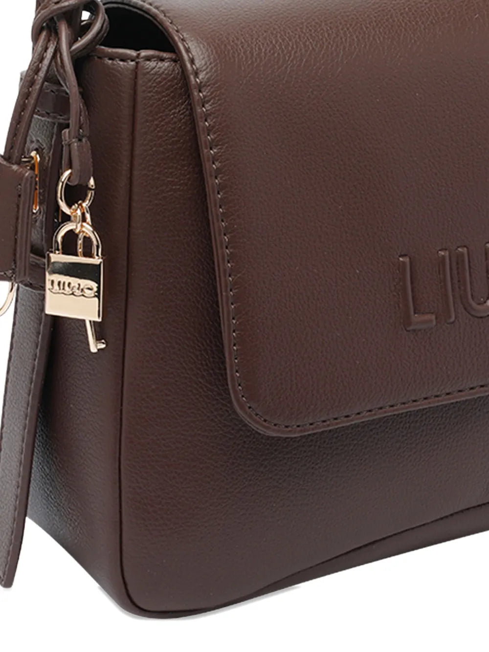 LIU JOembossed key-charm shoulder bag