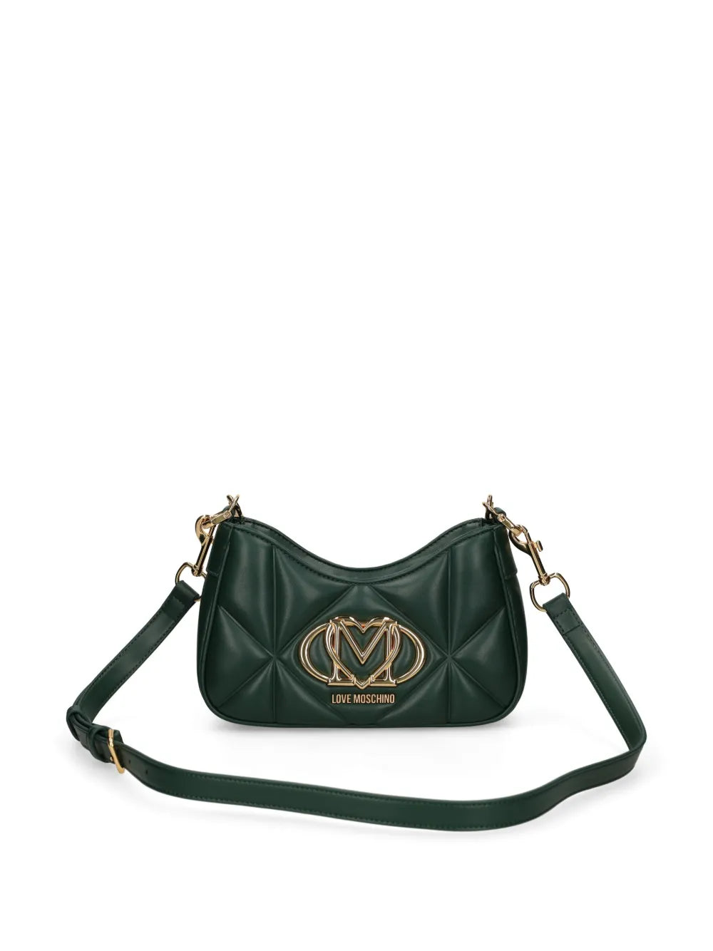 Love Moschinoquilted logo-plaque shoulder bag