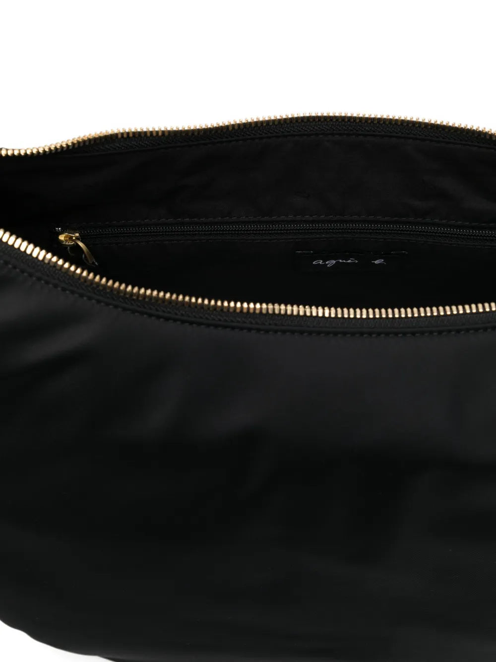 agn b. large logo-plaque shoulder bag